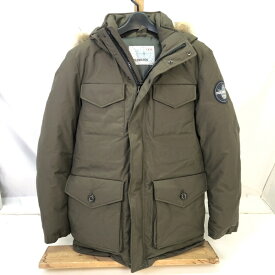 【中古】POLEWARDS ポールワーズ MAKALU MOUNTAIN PARKA マカルーマウンテンパーカー 32457 Mサイズ メンズ アウター ダウンジャケット ファー付き カーキグリーン 01r9257 中古品【結城店】