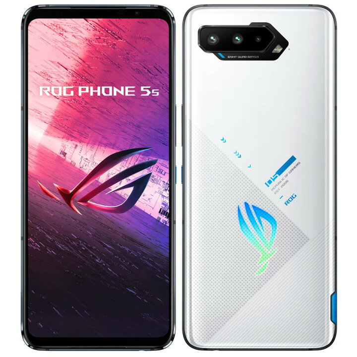 楽天市場 リファビッシュ Simフリー Asus Rog Phone 5s 16gb 512gb ストームホワイト Zs676ks Wh512r16 安心保証90日 赤ロム永久保証 Rogphone5s 本体 Android アンドロイド スマホ トラディア 楽天市場店