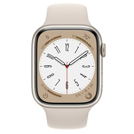 【Apple整備済製品】〈メーカー保証1年〉 Apple Watch Series8 GPS 45mm スターライト アルミケース スポーツバンド FNP23ZP/A AW8 本体 アップルウォッチ