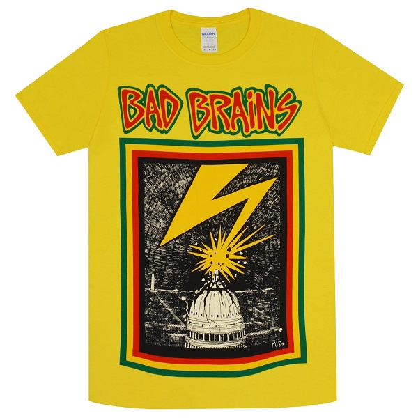 BAD BRAINS バッドブレインズ Capitol Tシャツ YELLOW