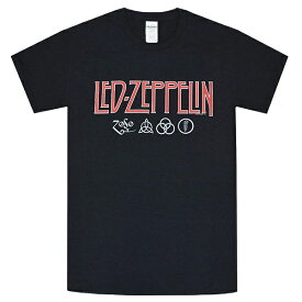 LED ZEPPELIN レッドツェッペリン Logo & Symbols Tシャツ
