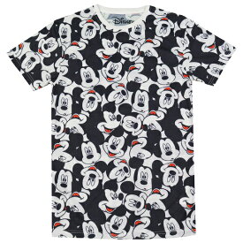 MICKEY MOUSE ミッキーマウス All Over Print Heads Tシャツ