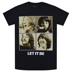 THE BEATLES ビートルズ Let It Be Sepia Tシャツ