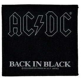 AC/DC エーシーディーシー Back In Black Patch ワッペン