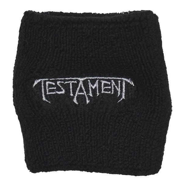メール便なら送料無料 テスタメントのオフィシャルマーチャンダイズ TESTAMENT リストバンド テスタメント 品質保証 人気商品 Logo