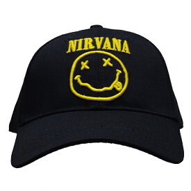 NIRVANA ニルヴァーナ Logo & Smiley スナップバックキャップ
