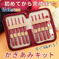 【送料無料】 かぎあみ キット 初心者 かぎ針セット かぎ編み 編み物 かぎ針 かぎ針編み 編み針 2号 4号 …