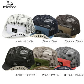【ネコポス配送】milestone/マイルストーンmilestone original cap MSC-013フリーサイズ