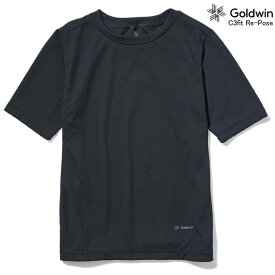 C3fitリカバリーウェアRe-Pose ショートスリーブTシャツ(レディース)ブラック