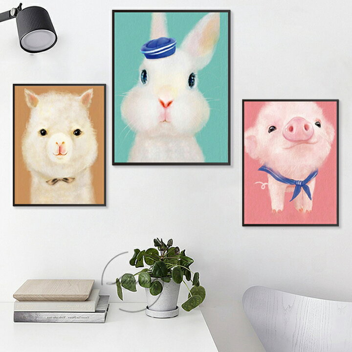 ダイヤモンドアート2枚組 ビーズ 立体 刺繍キット 動物キャラクター DIY 動物 子豚 アルパカ うさぎ ペンギン 全4種 かわいい ダイヤモンドキットモダンアート ダイヤモンドビーズ ビーズアート インテリア 手芸 キャラクター 趣味 絵画 かわいい動物 ... ダイヤモンドアートキット うさぎ
