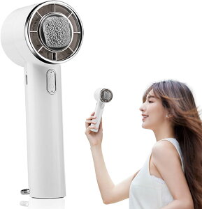 ハンディファン 冷却プレート搭載 携帯扇風機 冷感 手持ち扇風機 ハンディ扇風機 5段階風力調節 長時間稼働 超軽量 静音 クーラー機能 ミニファン 熱中症対策 USB充電式 小型 卓上 カラビナ