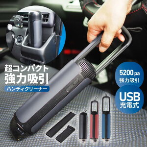 ハンディクリーナー コードレス 車載掃除機 カークリーナー ミニ掃除機 ハンドクリーナー 車用掃除機 強力 USB 充電式 掃除機 静音 吸引力 軽量