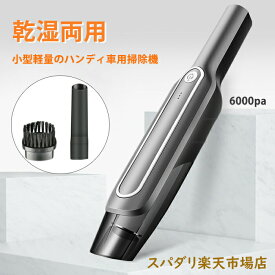 【 安心の一年間保証＋特典 】ミニ コードレスクリーナー 吸引力6000pa ハンディクリーナー ハンディークリーナー 車 卓上 掃除機 コードレス 乾湿両用 コードレス 充電式 車用掃除機 軽量 35分間稼働 小型 多重フィルタ 軽量 卓上クリーナー