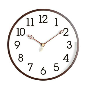 壁掛け時計 掛け時計 30cm 天然木 時計 木目 透明 シンプル ナチュラル デザイン時計 おしゃれ