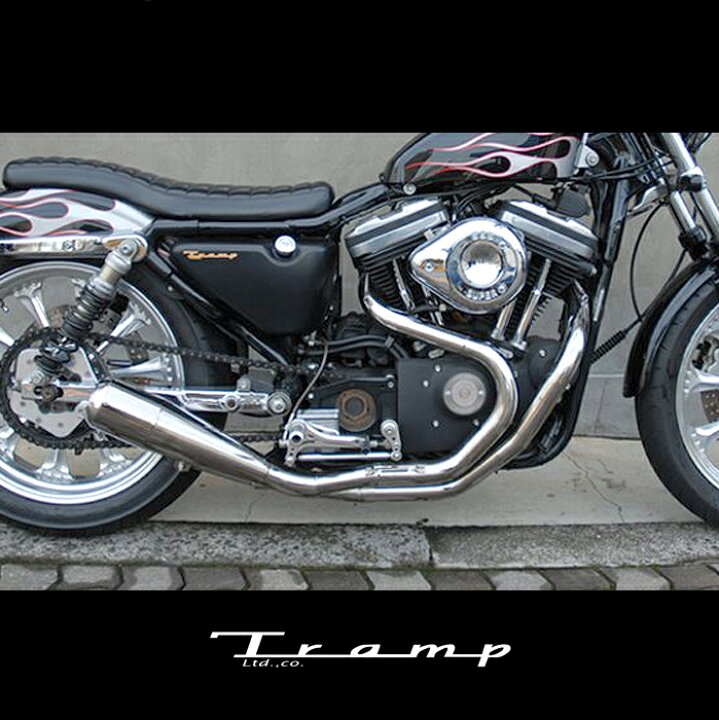 楽天市場】TRAMP CYCLE トランプサイクル マフラー スポーツスター EVO 
