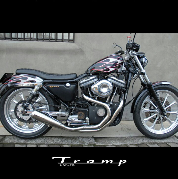 楽天市場】TRAMP CYCLE トランプサイクル マフラー スポーツスター EVO 