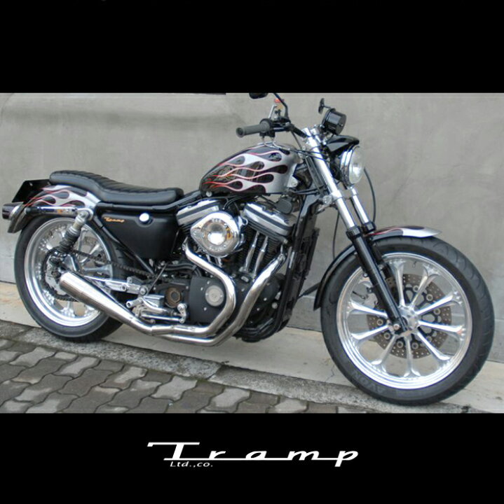 楽天市場】TRAMP CYCLE トランプサイクル マフラー スポーツスター EVO 
