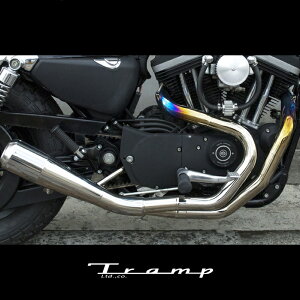 TRAMP CYCLE gvTCN }t[@X|[cX^[ 07`13fp /Fulltitanium Muffler 2in1 Natural/i`^Cv TMF-056E n[[_rbh\ ЊOi@HARLEY DAVIDSON 