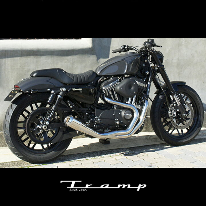 楽天市場】TRAMP CYCLE トランプサイクル マフラー スポーツスター 