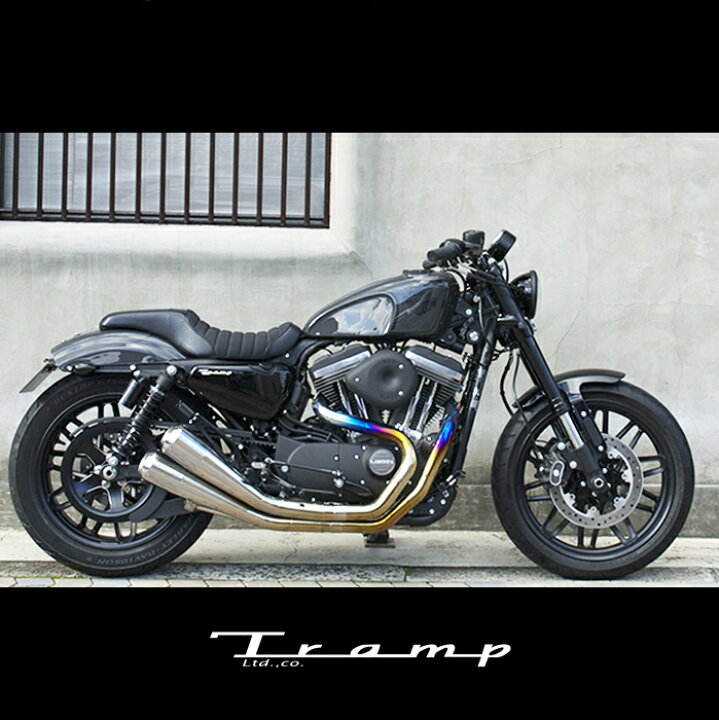 楽天市場】TRAMP CYCLE トランプサイクル マフラー スポーツスター 