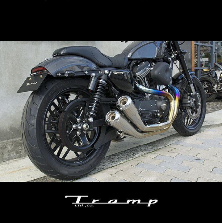 楽天市場】TRAMP CYCLE トランプサイクル マフラー スポーツスター 