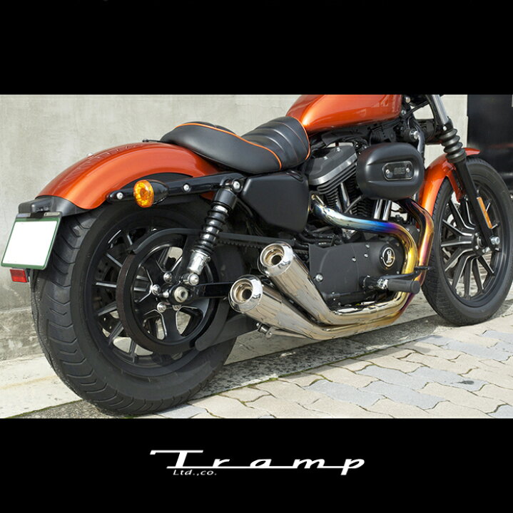 楽天市場】TRAMP CYCLE トランプサイクル マフラー スポーツスター 