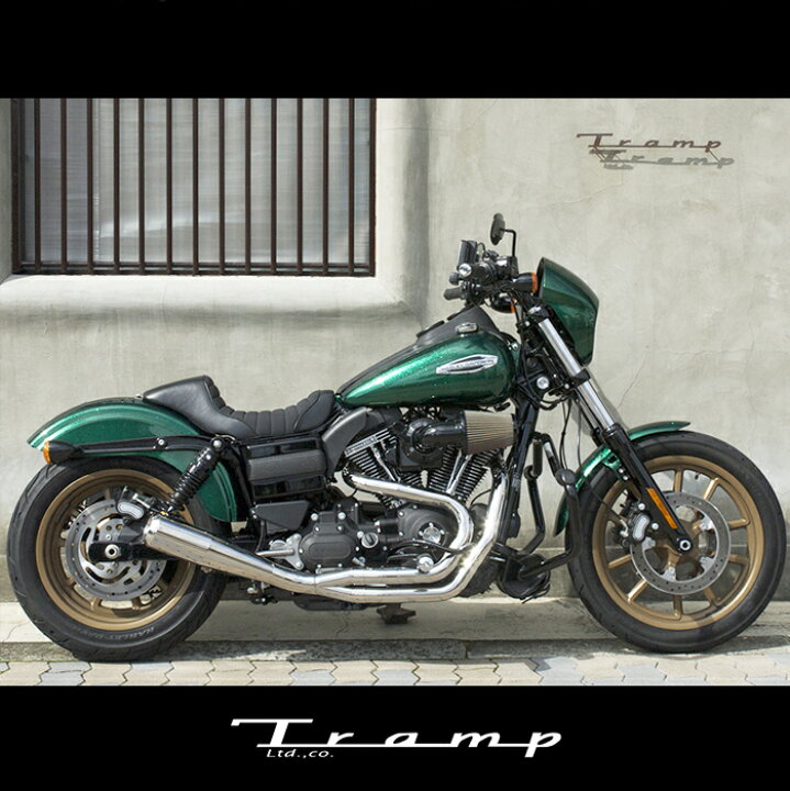 楽天市場】TRAMP CYCLE トランプサイクル マフラー 12〜17年用 DYNA 