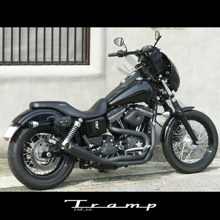楽天市場】TRAMP CYCLE トランプサイクル マフラー 12〜17年用 DYNA 