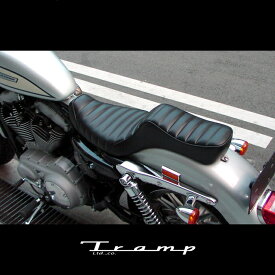 TRAMP CYCLE トランプサイクル /　キング＆クイーンシート　ゲル入り　ステッチタイプ　ゲル入りシート　【TSE-005-GEL】スポーツスターXL 2004年以降 / ハーレーダビッドソン 社外品　HARLEY DAVIDSON送料無料