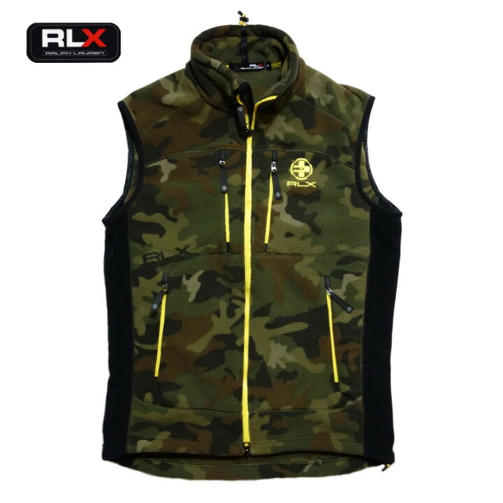 楽天市場】RLX カモフラージュフリースベスト Polo Ralph Lauren 