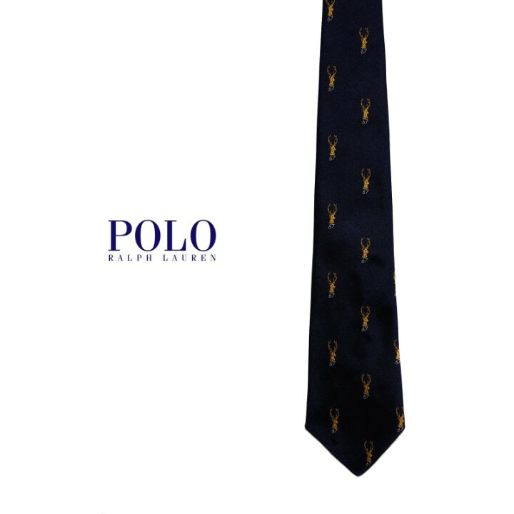 楽天市場】Polo Ralph Lauren しか総柄ネクタイ ポロラルフローレン 
