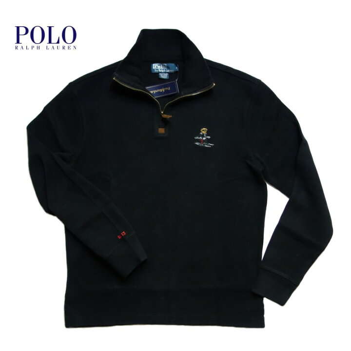 楽天市場】Polo Ralph Lauren ポロベアーハーフジップスウェット ポロ 