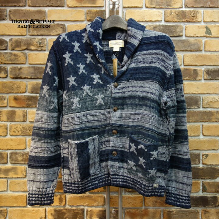 楽天市場】DENIM&SUPPLY RALPH LAUREN 星条旗コットンカーディガン  