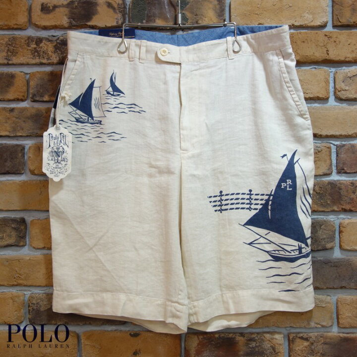 楽天市場】Polo Ralph Lauren リネン＆シルクヨットデザインショート 
