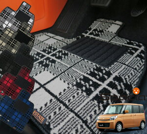 MK32S/MK42S スペーシア スペーシアカスタム 専用フロアマット タータンチェック 防臭 抗菌 防ダニ マット 純正タイプ