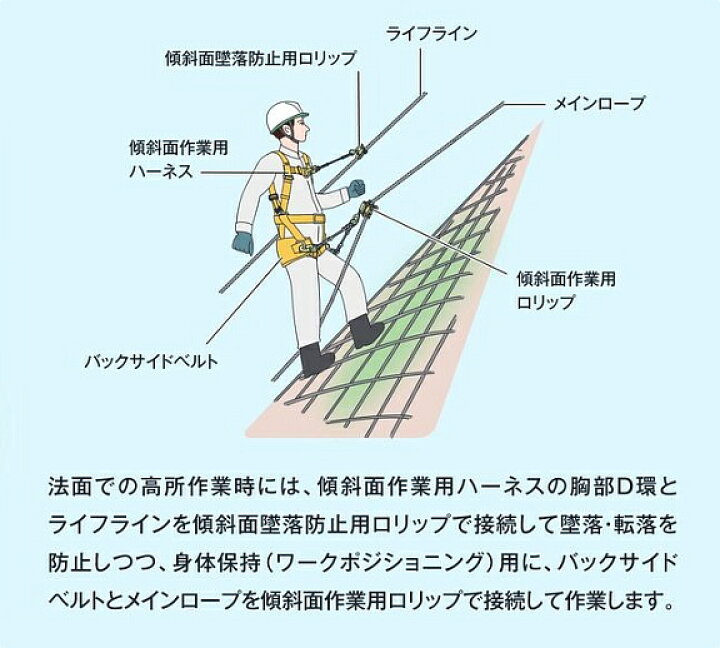 楽天市場】藤井電工 傾斜面用ハーネス TH-600-OT （一体型 