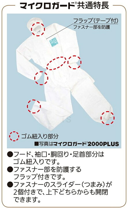 楽天市場】防護服 シゲマツ マイクロガード1500 3XLサイズ(10着 