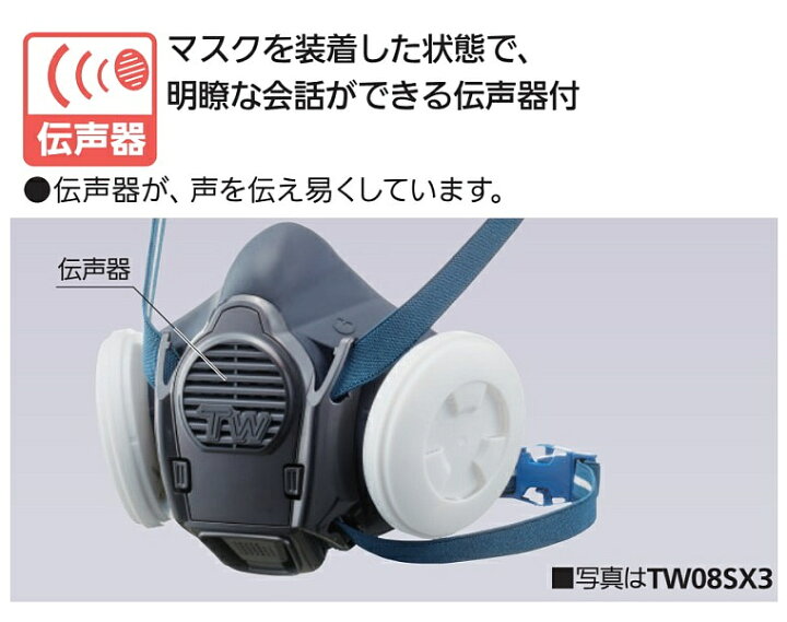楽天市場】重松 防じん 防毒マスク 両方対応 TW088 Mサイズ 【シゲマツ 