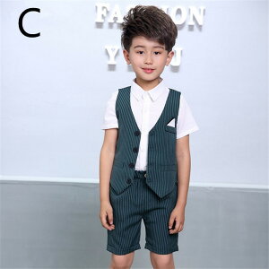 6点セット 夏 子供 男の子 フォーマルスーツ キッズスーツ 子供服 フォーマル スーツ ベビー服 上下セット おしゃれ 七五三 入学式 卒業式 結婚式 半袖シャツ