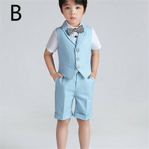 5点セット スーツ セットアップ 夏 子供 男の子フォーマル キッズ スーツ 子供服 ベビー服 上下セット おしゃれ 七五三 入学式 卒業式 結婚式 半袖シャツ 子供 スーツ キッズ スーツ 男の子