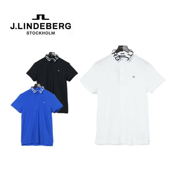 楽天市場】J.LINDEBERG Jリンドバーグ メンズ リブ襟ロゴ半袖シャツ 