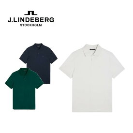 【20日限定抽選で100%Pバック+エントリーで5倍】Jリンドバーグ J.LINDEBERG メンズ Rubi Slim Polo Shirt ルビ スリム ポロシャツ 07728345 スリムフィット 軽量ピケ 半袖 コットン ストレッチ【お宝】