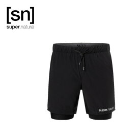 【1日ポイント7倍】[sn] super.natural エスエヌ スーパーナチュラル レディース ダブルレイヤー ショーツ SNM017460 軽量 半ズボン 抗菌 防臭 ヨガ フィットネス スポーツ【お宝】