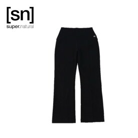 【1日ポイント7倍】[sn] super.natural エスエヌ スーパーナチュラル レディース センタースリット パンツ SNWJ10116 フレア 軽量 ストレッチ 抗菌 防臭 通気性 ヨガ フィットネス スポーツ 普段着【お宝】