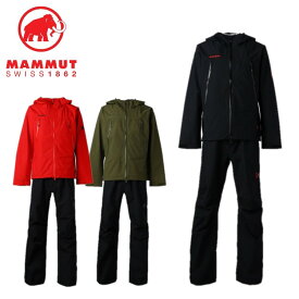 24春夏 MAMMUT マムート メンズ CLIMATE Rain -Suit AF Men 1010-26552 長袖 防水 レインスーツ ゴアテックス 上下セット 登山 アウトドア キャンプ レインウェア レインウエア