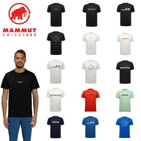【23日20:00～マラソンエントリーでP5倍】24春夏 MAMMUT マムートメンズQD Logo Print T-Shirt AF Men1017-02012半袖 シャツ トップス アウトドア 登山 キャンプ 速乾