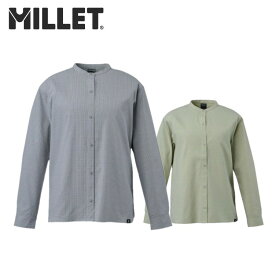 【5日と10日は抽選でP100％バック＆P10倍】MILLET ミレー レディース 【ウィメンズ】インセクト バリヤー ロングスリーブ スタンド シャツ MIV02097 防虫 長袖 シャツ アウトドア 登山 キャンプ