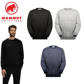 24春夏 MAMMUT マムート メンズ レディース (ユニセックス) Mammut Essential ML Crew Neck AF 1014-05560 長袖 トップス スウェット トレーナー アウトドア キャンプ ジム スポーツ