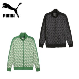 24春夏 PUMA プーマ メンズ T7 AOP トラックジャケット 626181 ジャージ ブルゾン レギュラーフィット スタンドカラー 長袖