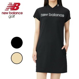 【25日限定抽選でPバック+5倍】24春夏 New balance Golf ニューバランス ゴルフ レディース ドビーチェック 半袖バックプリーツワンピース SP 4124502 吸汗速乾性 ストレッチ 膝上丈 総丈84cm